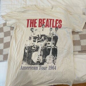 White Beatles Graphic Tee
